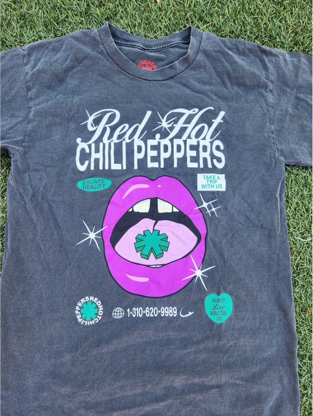 Red Hot Chili Peppers Size Small Unlimited Love World Tour Color Grey Shirt - Picture 3 of 4